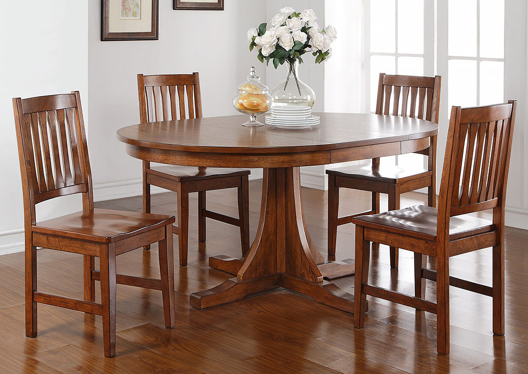 Colorado 66" Round Pedestal Table,Winners Only