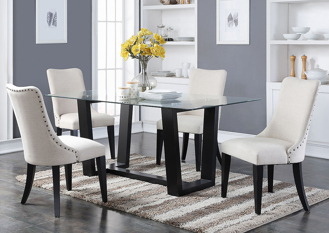 Encore - Ebony Barrel Back Side Chair,Winners Only