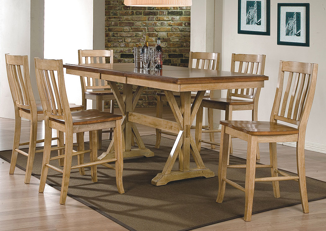 Quails Run - Almond/Wheat 24" H Rake Back Barstool (Set of 2),Winners Only