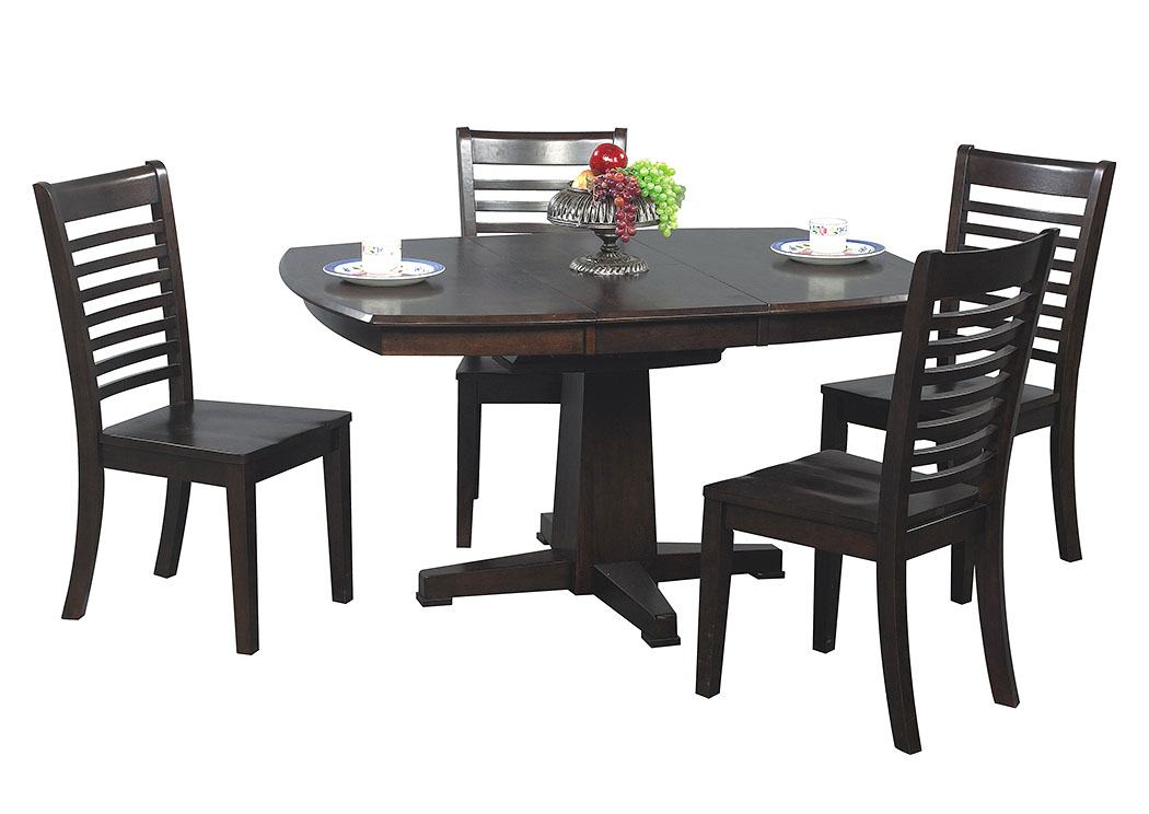 Santa Fe - Chocolate 57" Pedestal Table,Winners Only