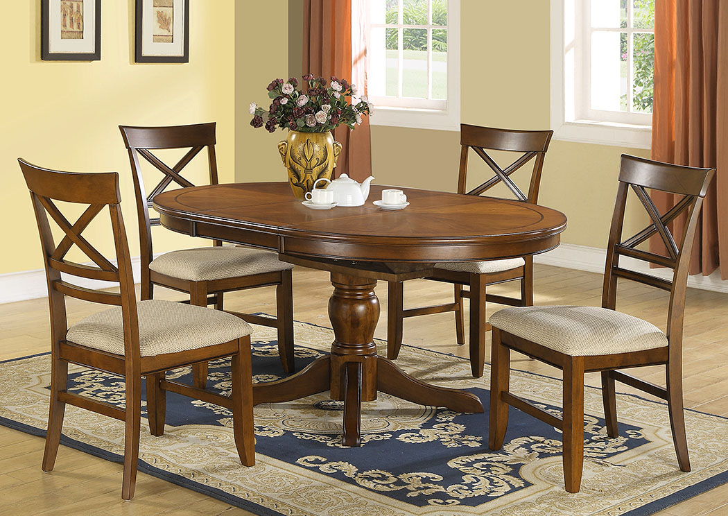 Topaz - Cinnamon 66" Pedestal Table,Winners Only