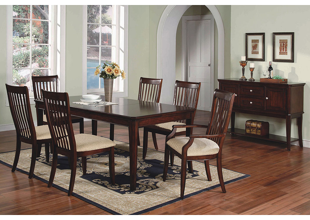 Topaz - Cherry Slat Back Arm Chair (Set of 2),Winners Only