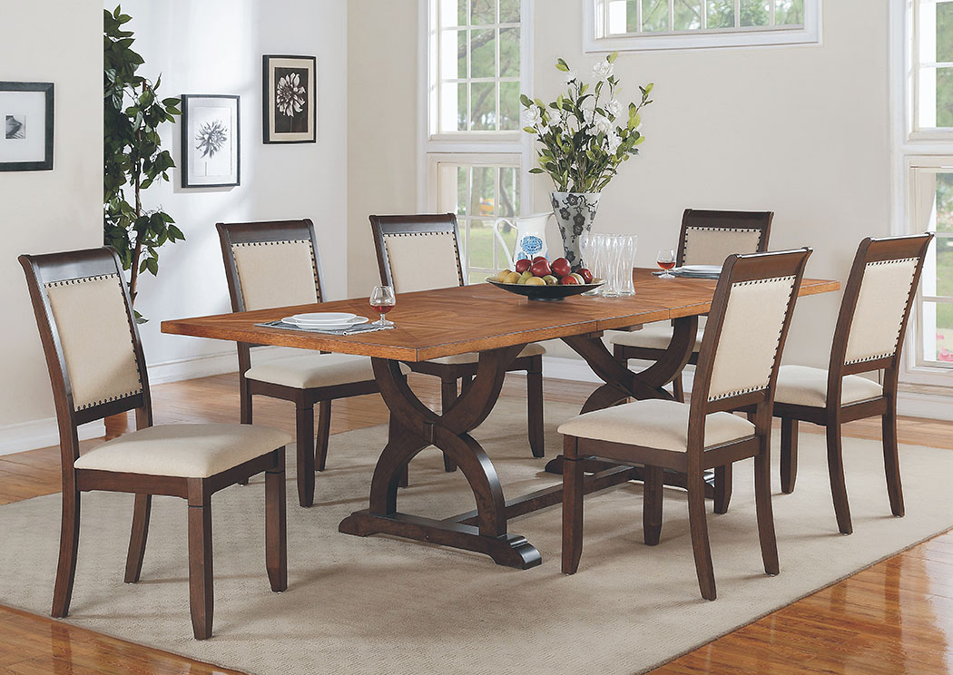 Yukon 108" Trestle Table w/2X18" Leave,Winners Only