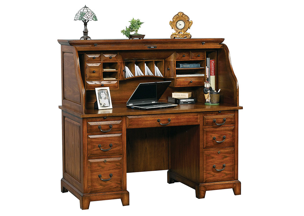 Zahara 57" Roll Top Desk,Winners Only