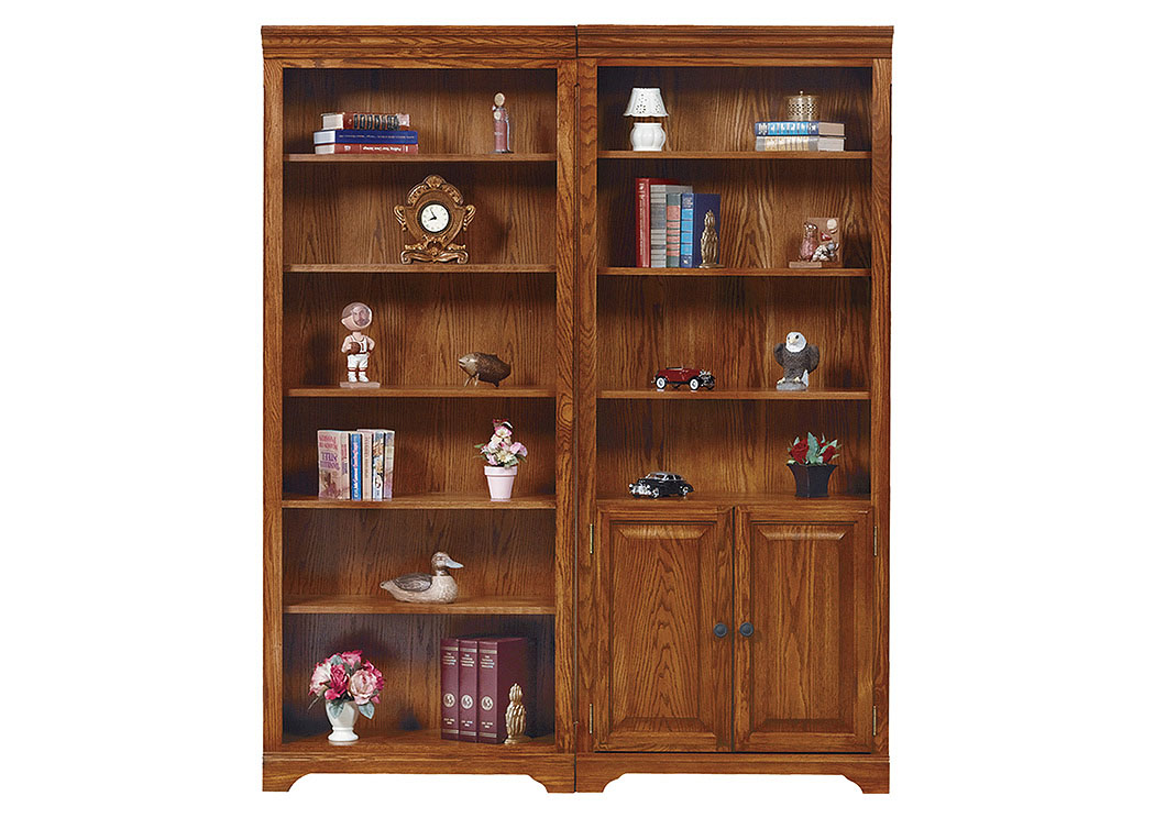 Heritage - Dark Oak 32" Open Bookcase,Winners Only