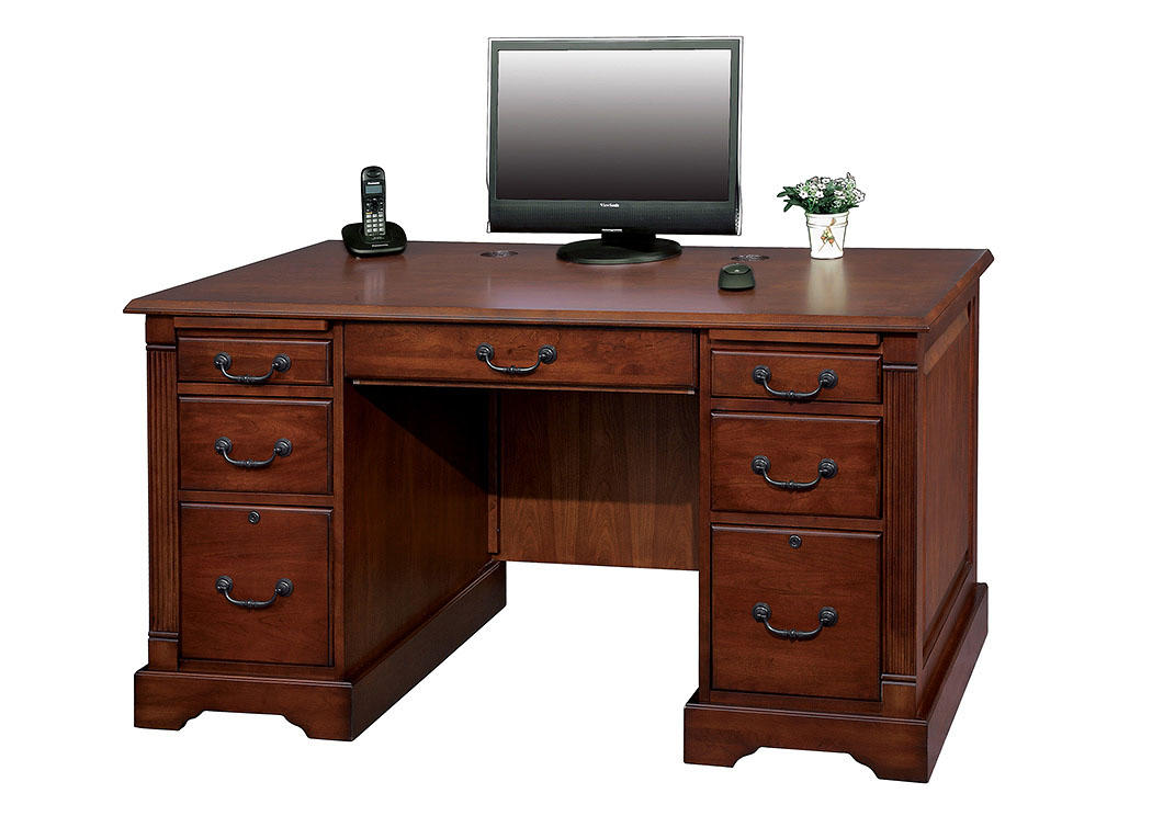 Country Cherry 57" Flat Top Desk,Winners Only