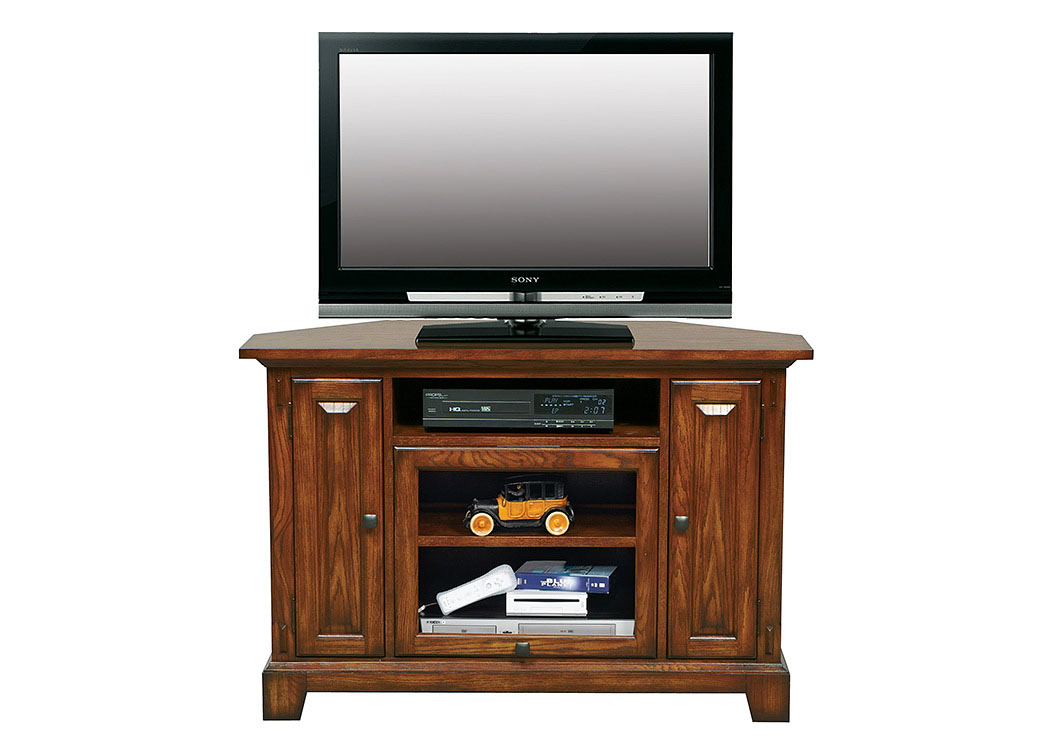 Zahara - Medium Oak 47" Corner Media Base,Winners Only