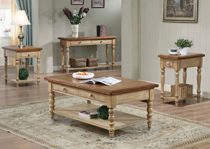 Image for Quails Run - Almond/Wheat 50" Coffee Table