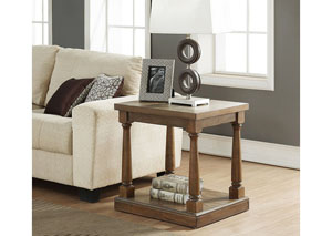 Image for Xcalibur - Gray 20" Rectangular End Table