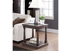 Image for Xcalibur - Espresso 20" Rectangular End Table