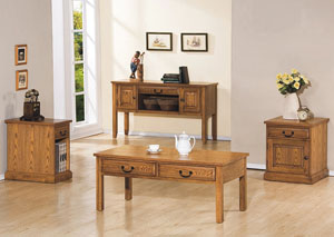 Image for Zahara - Light Oak 48" Coffee Table