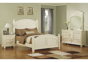 Cape Cod - Eggshell White Panel Twin Bed