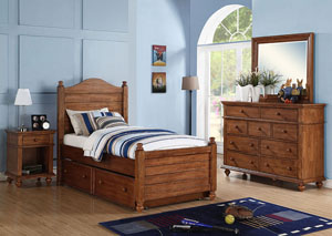 Image for Quails Run - Acacia Panel Twin Bed