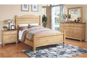 Image for Quails Run - Wheat Panel Full Bed