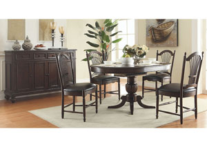Cambridge - Molasses 60" Ped Table w/18" Butterfly Leaf