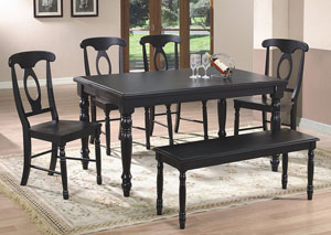 Image for Quails Run - Ebony 60" Leg Table