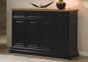 Image for Quails Run - Almond/Ebony 58" Side Board