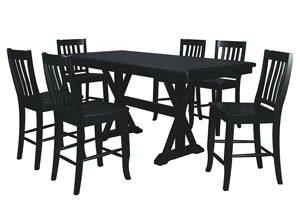 Image for Quails Run - Ebony 24" H Rake Back Barstool (Set of 2)