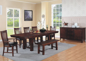 Image for Retreat 102" Ped Table w/2-12" Leaves