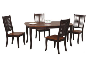 Image for Santa Fe - Chestnut/Espresso 64" Leg Table