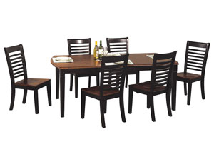 Image for Santa Fe - Chestnut/Espresso Ladderback Side Chair (Set of 2)