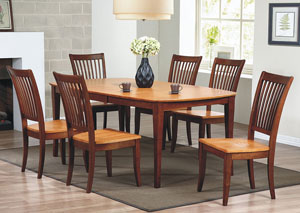 Image for Santa Barbara - Fruitwood 78" Table w/18" Butterfly Leaf