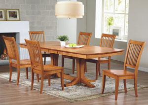 Image for Santa Barbara - Autumn 96" Double Ped w/2-12" Leaves