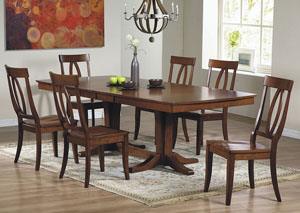 Image for Santa Barbara - Chestnut 96" Double Ped w/2-12" Leaves