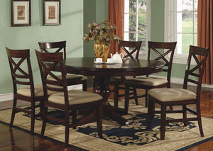 Image for Topaz - Cherry X Back Side Chair (Set of 2)