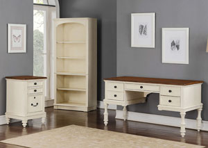 Image for Palm Beach - White 3 Drawer File
