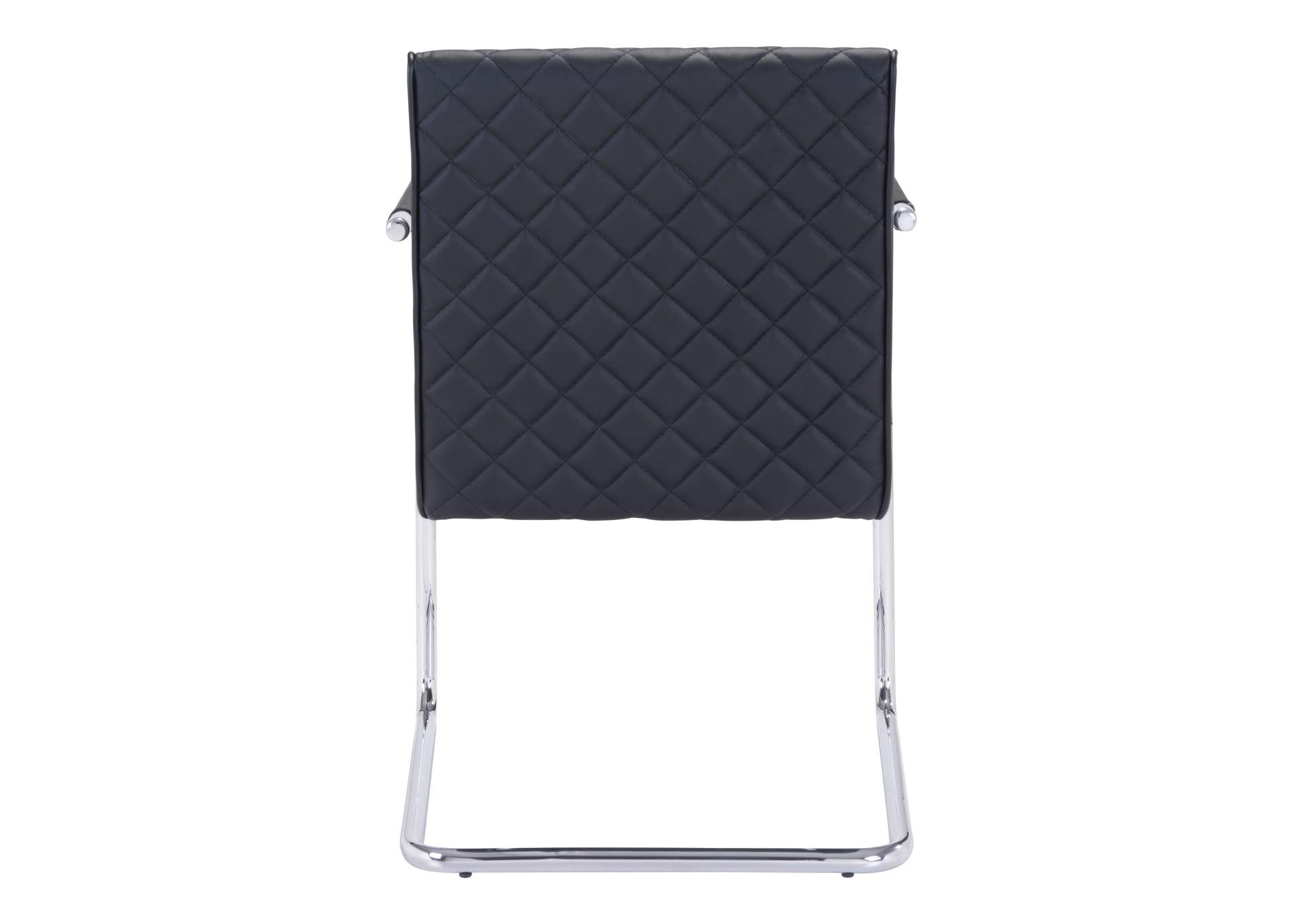 Quilt Dining Chair [Set of 2] Black,Zuo