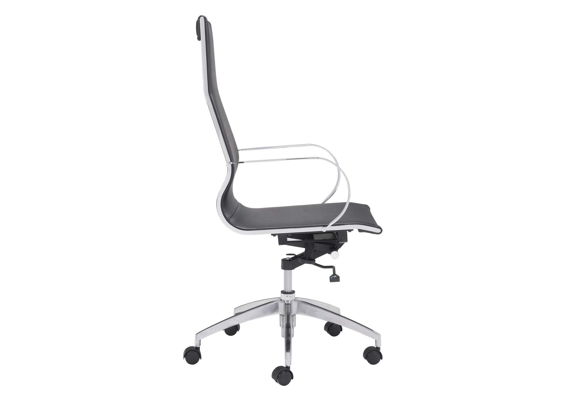 Glider High Back Office Chair Black,Zuo