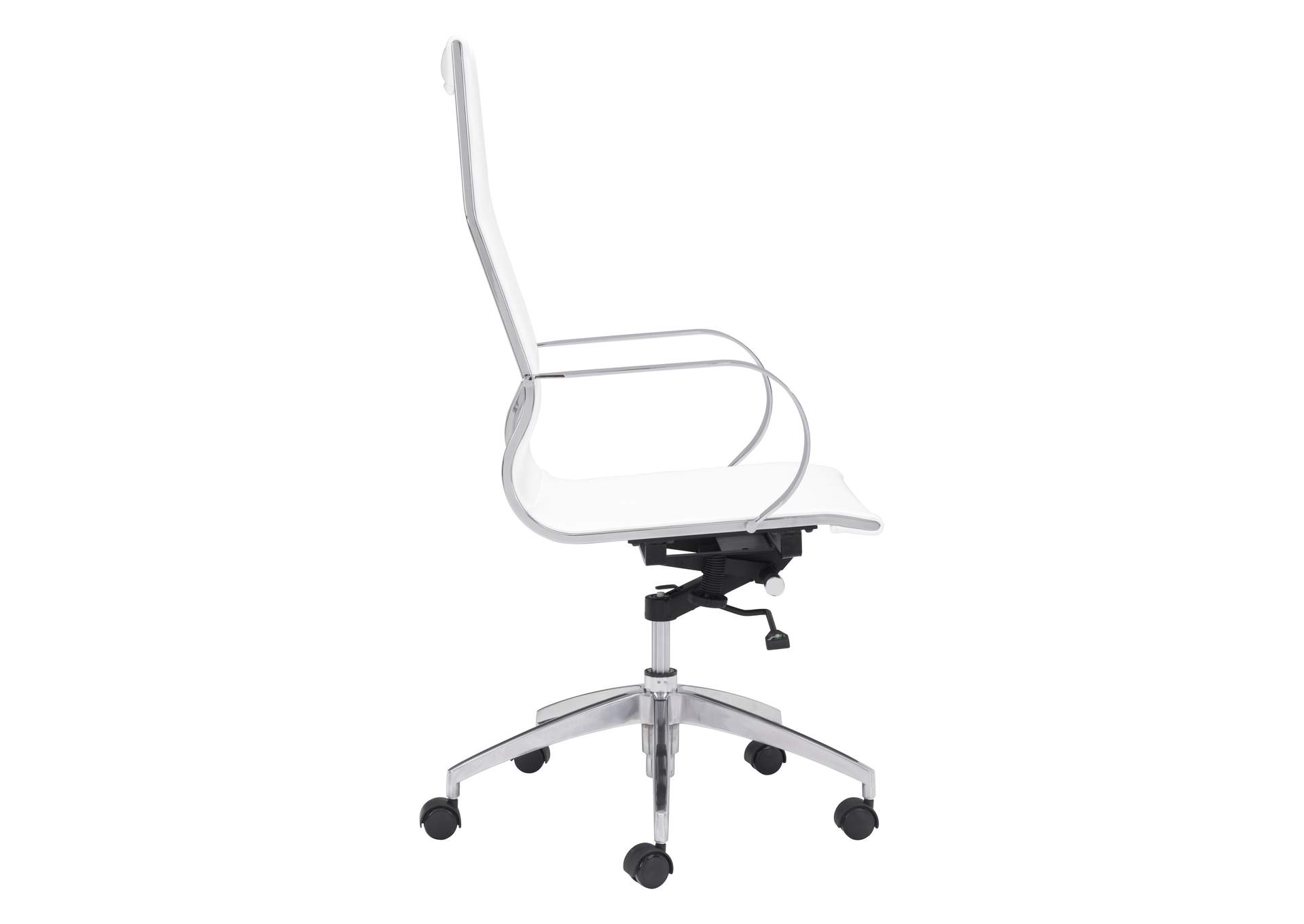 Glider High Back Office Chair White,Zuo
