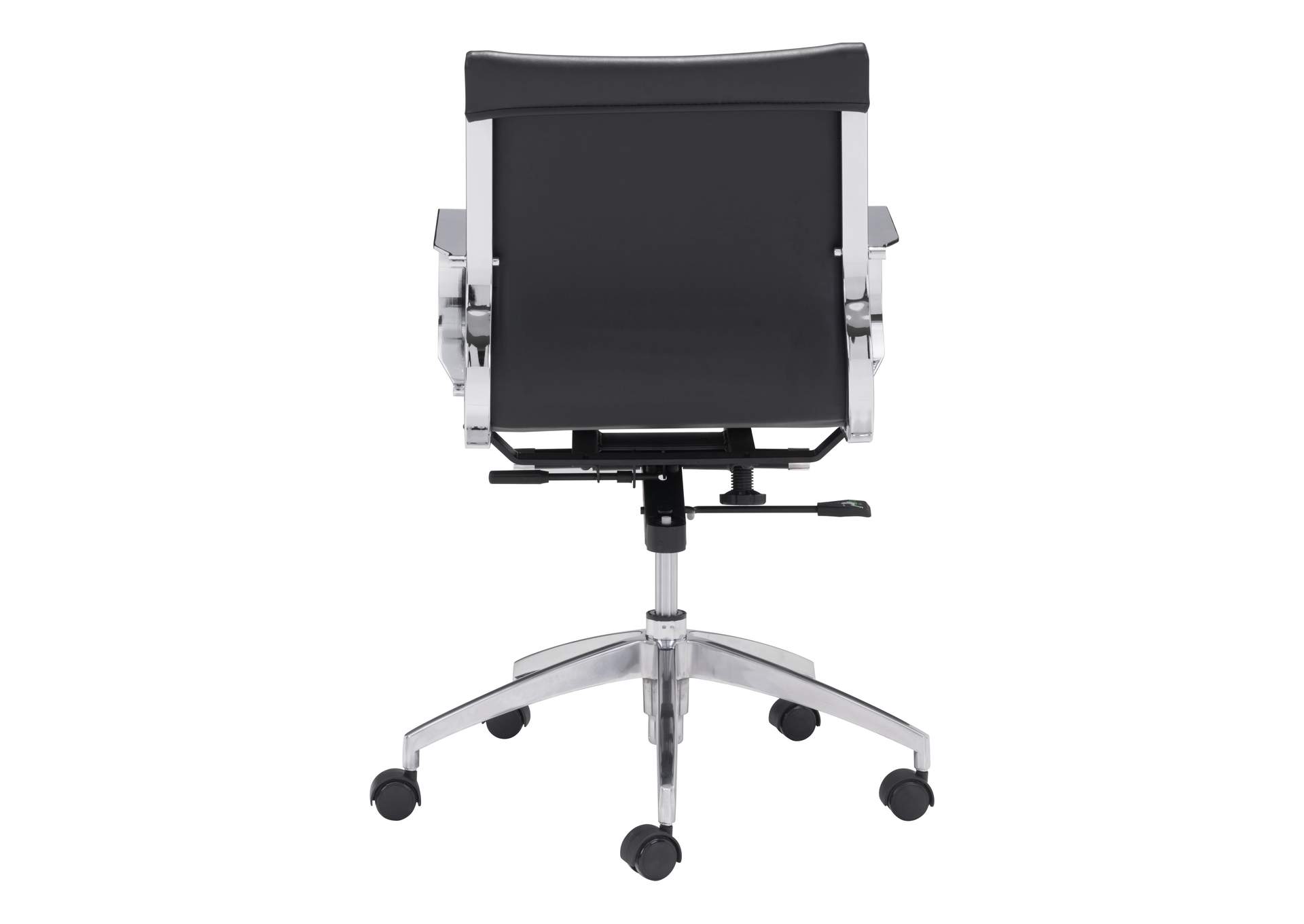 Glider Low Back Office Chair Black,Zuo