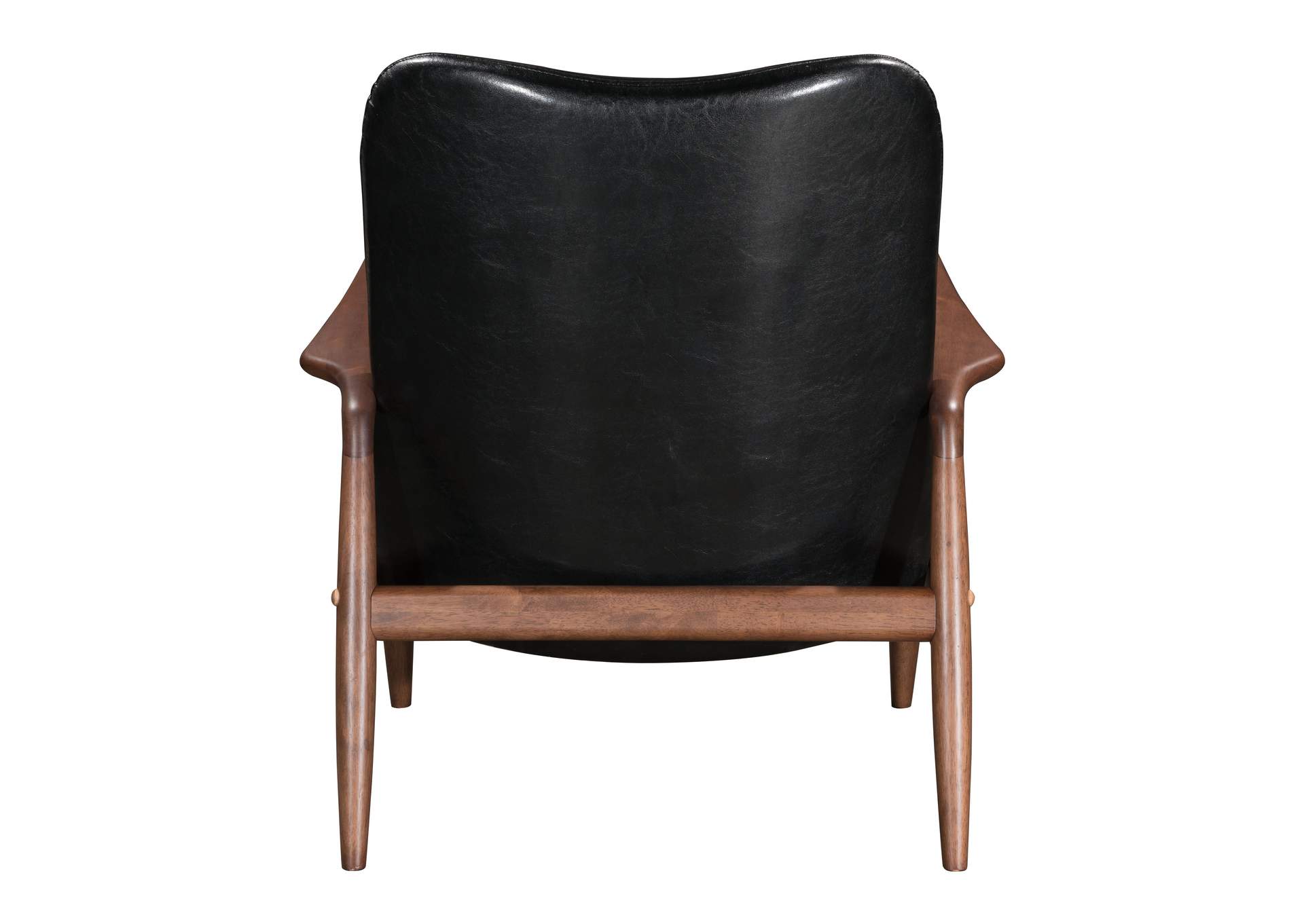 Bully Lounge Chair & Ottoman Black,Zuo