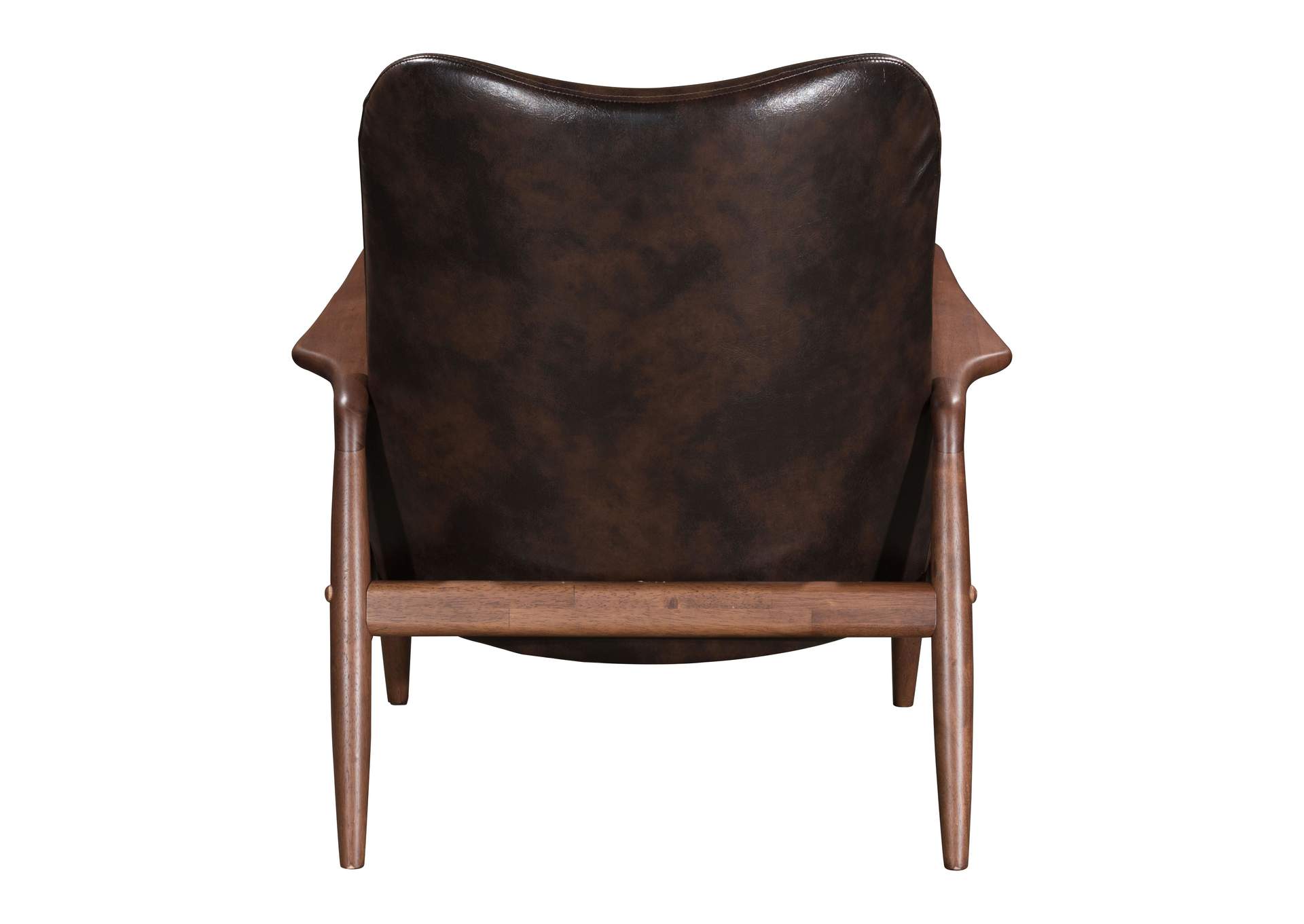 Bully Lounge Chair & Ottoman Brown,Zuo