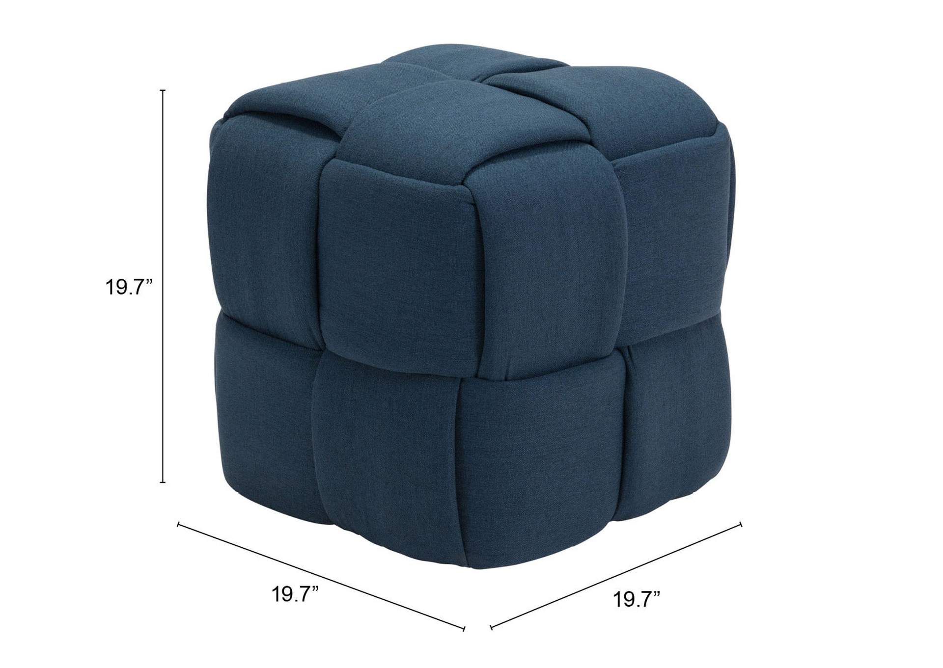 Checks Stool Navy Blue,Zuo