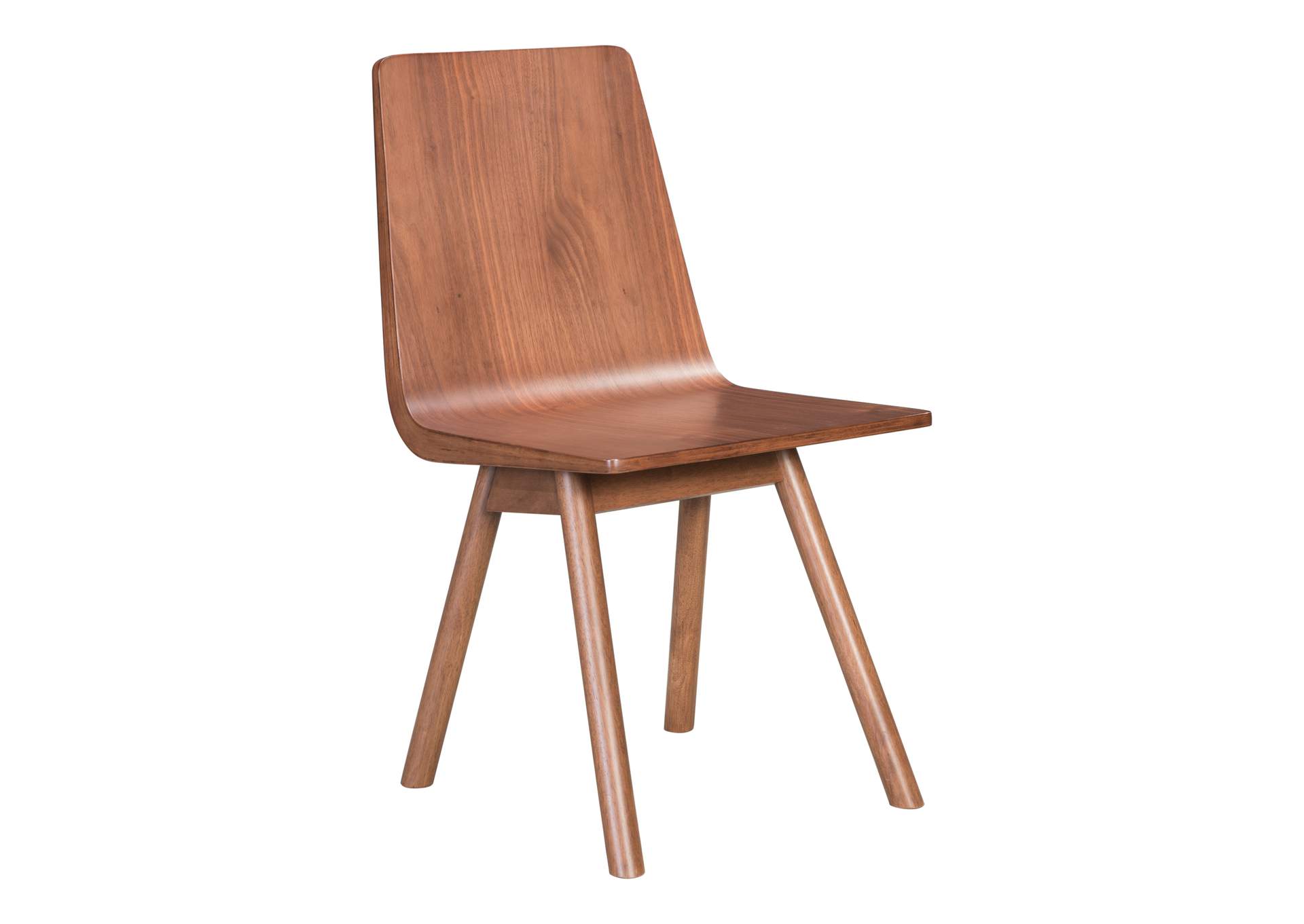 Audrey Dining Chair (Set Of 2) Walnut,Zuo