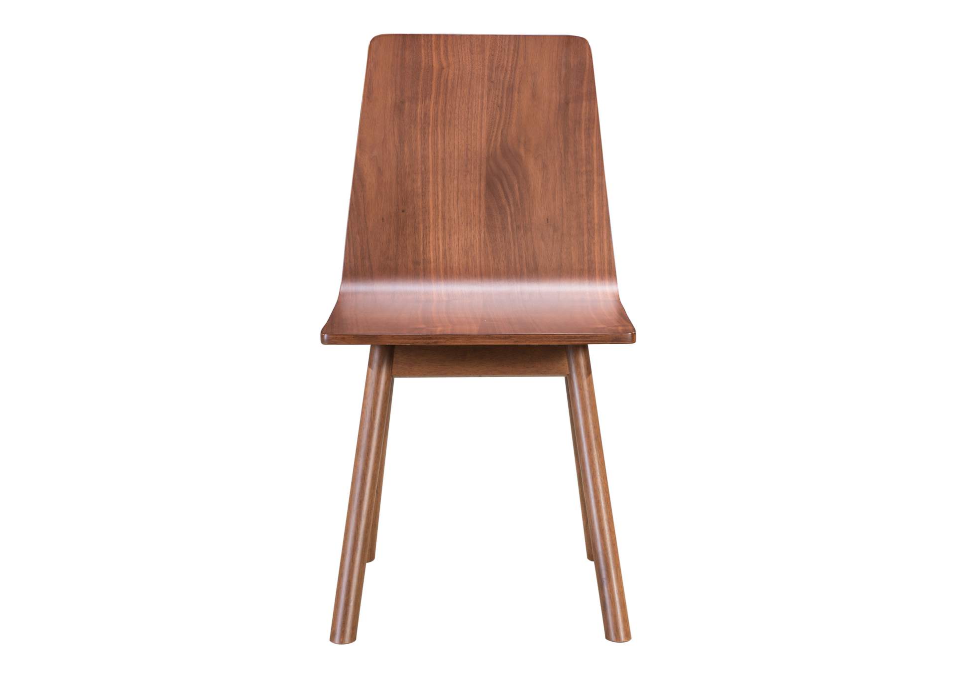 Audrey Dining Chair (Set Of 2) Walnut,Zuo