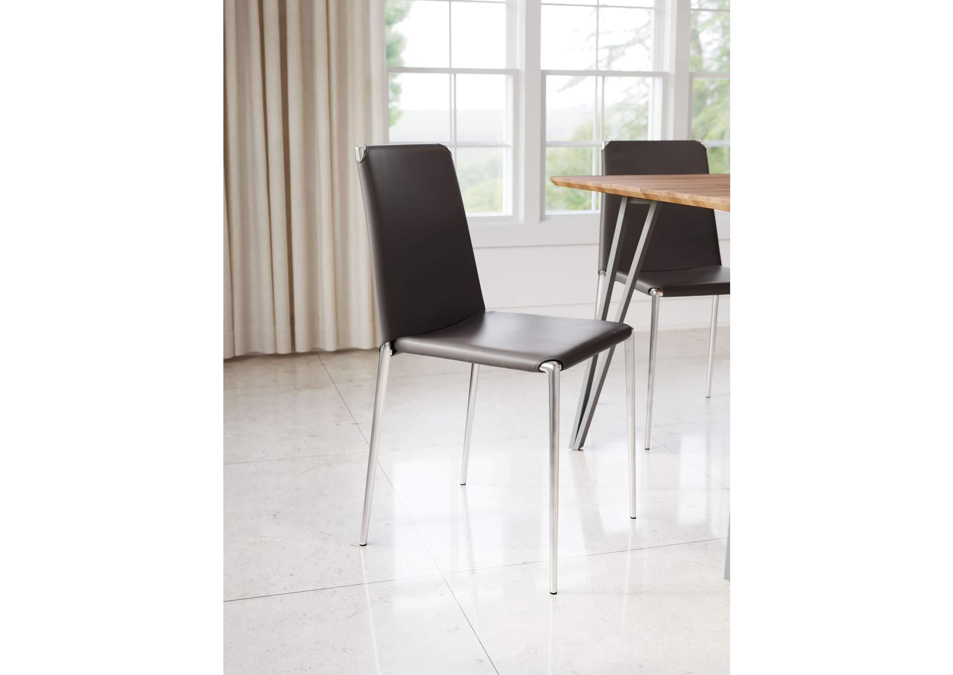 Alex Dining Chair (Set Of 4) Espresso,Zuo
