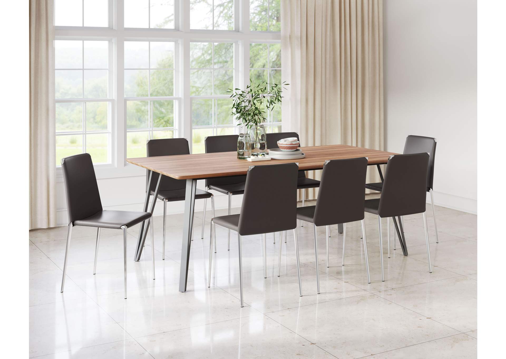 Alex Dining Chair (Set Of 4) Espresso,Zuo