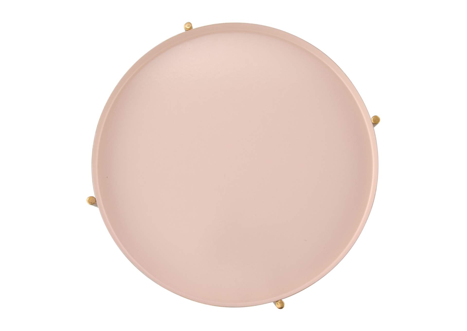 Jenna Side Table Pink & Gold,Zuo