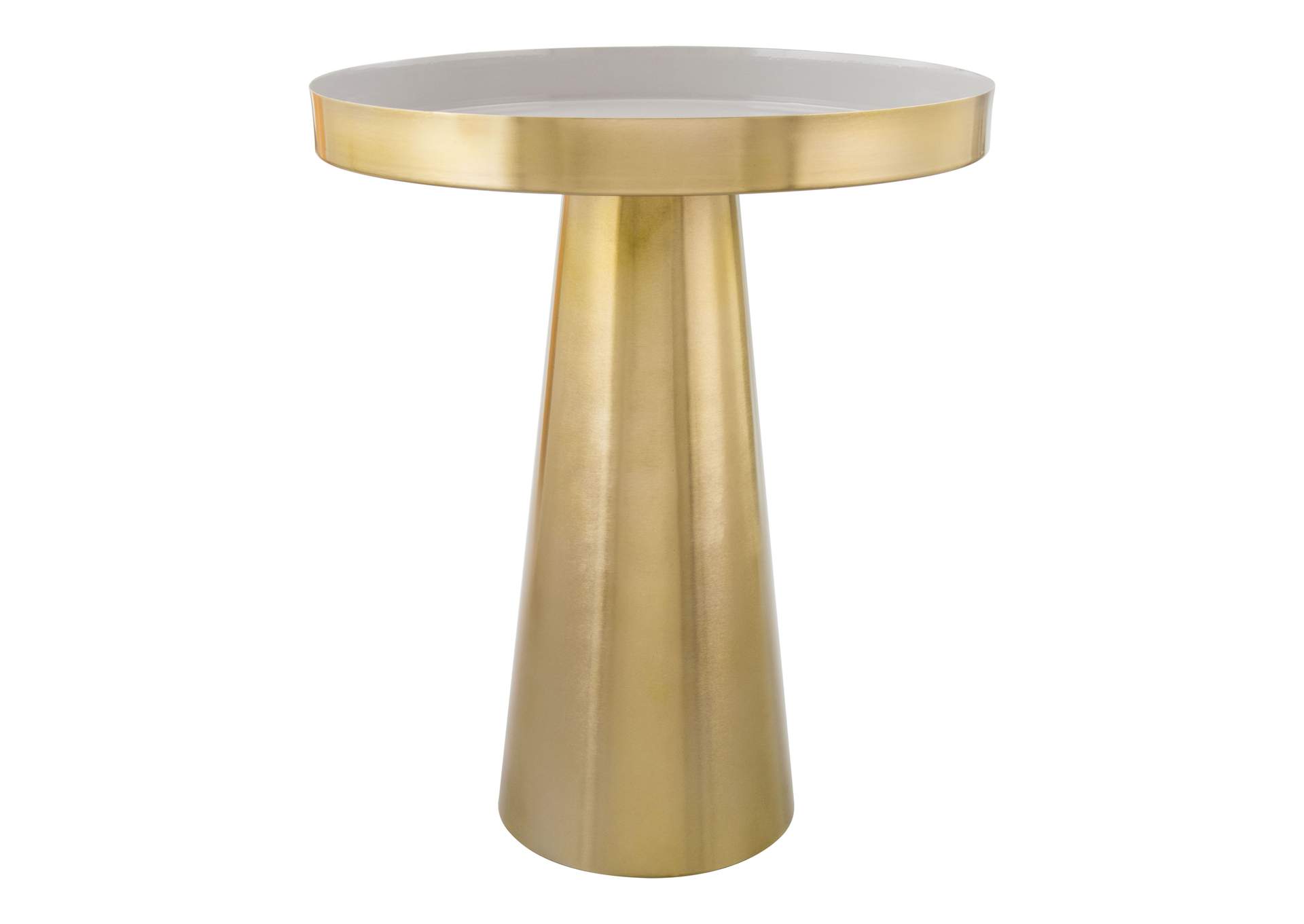 Nova Side Table Gray & Gold,Zuo
