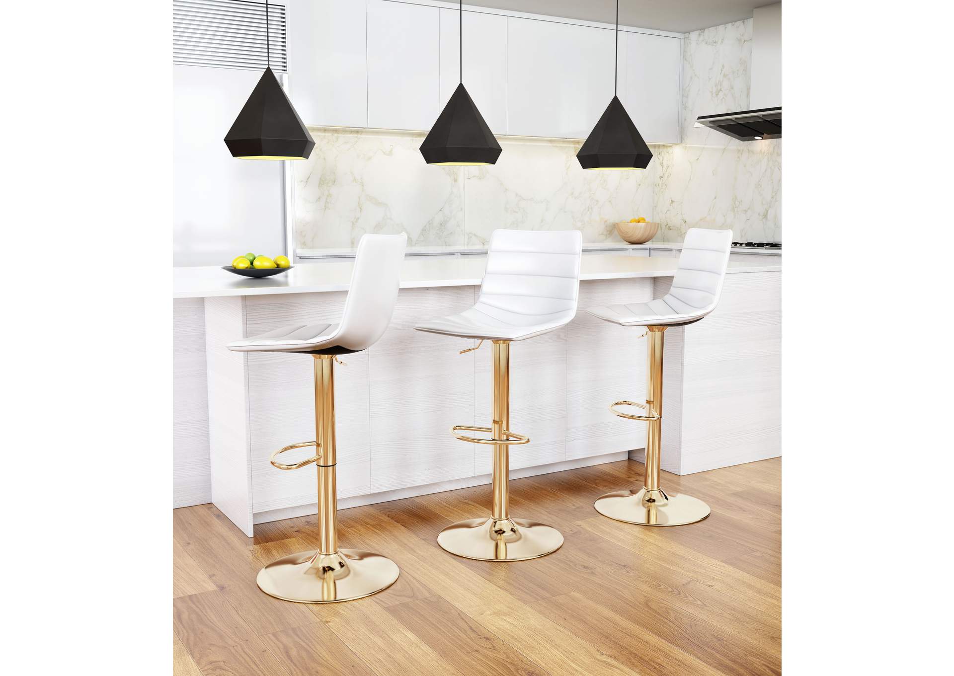 Prima Barstool Cream & Gold,Zuo