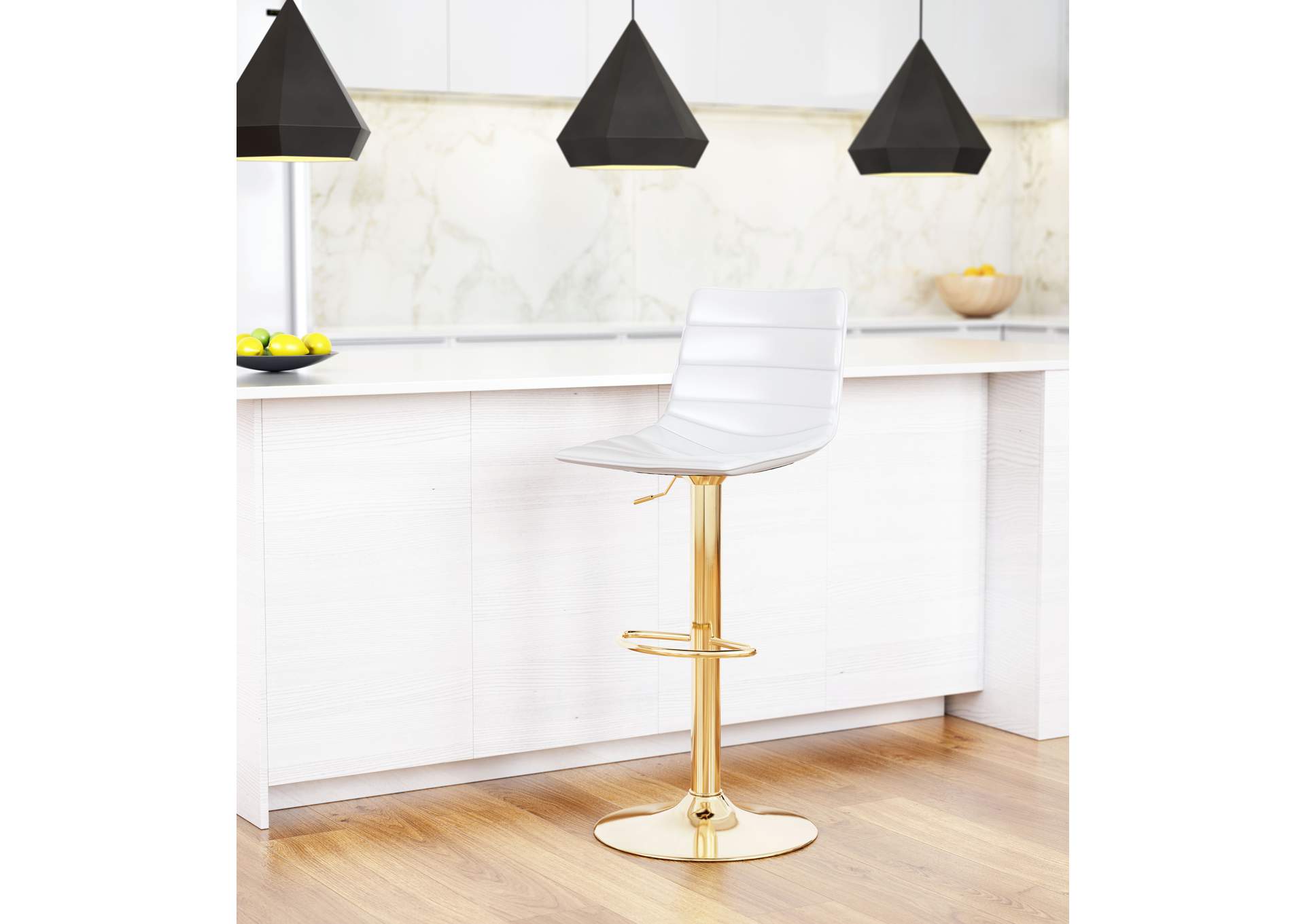 Prima Barstool Cream & Gold,Zuo