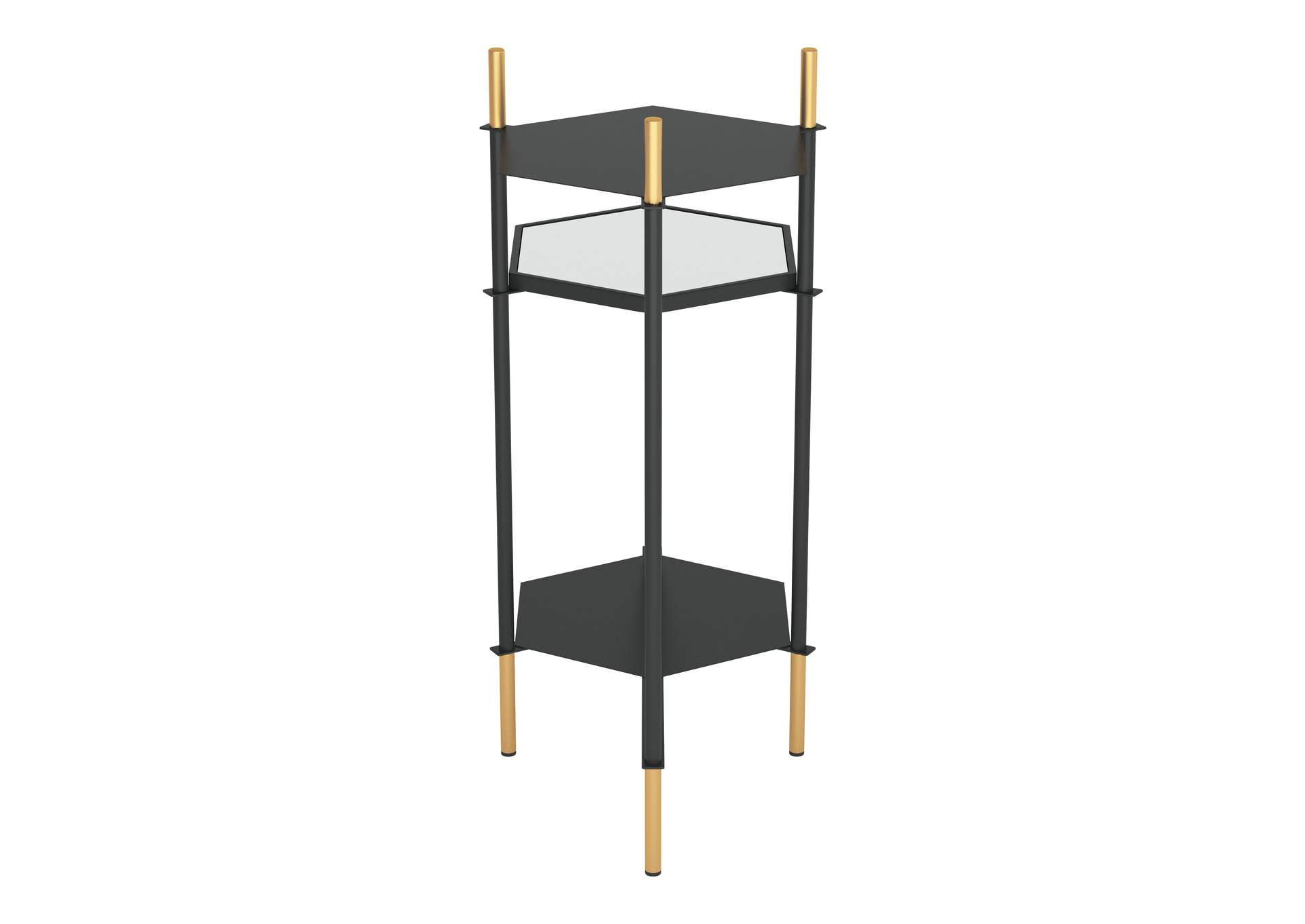 William Side Table Gold & Black,Zuo