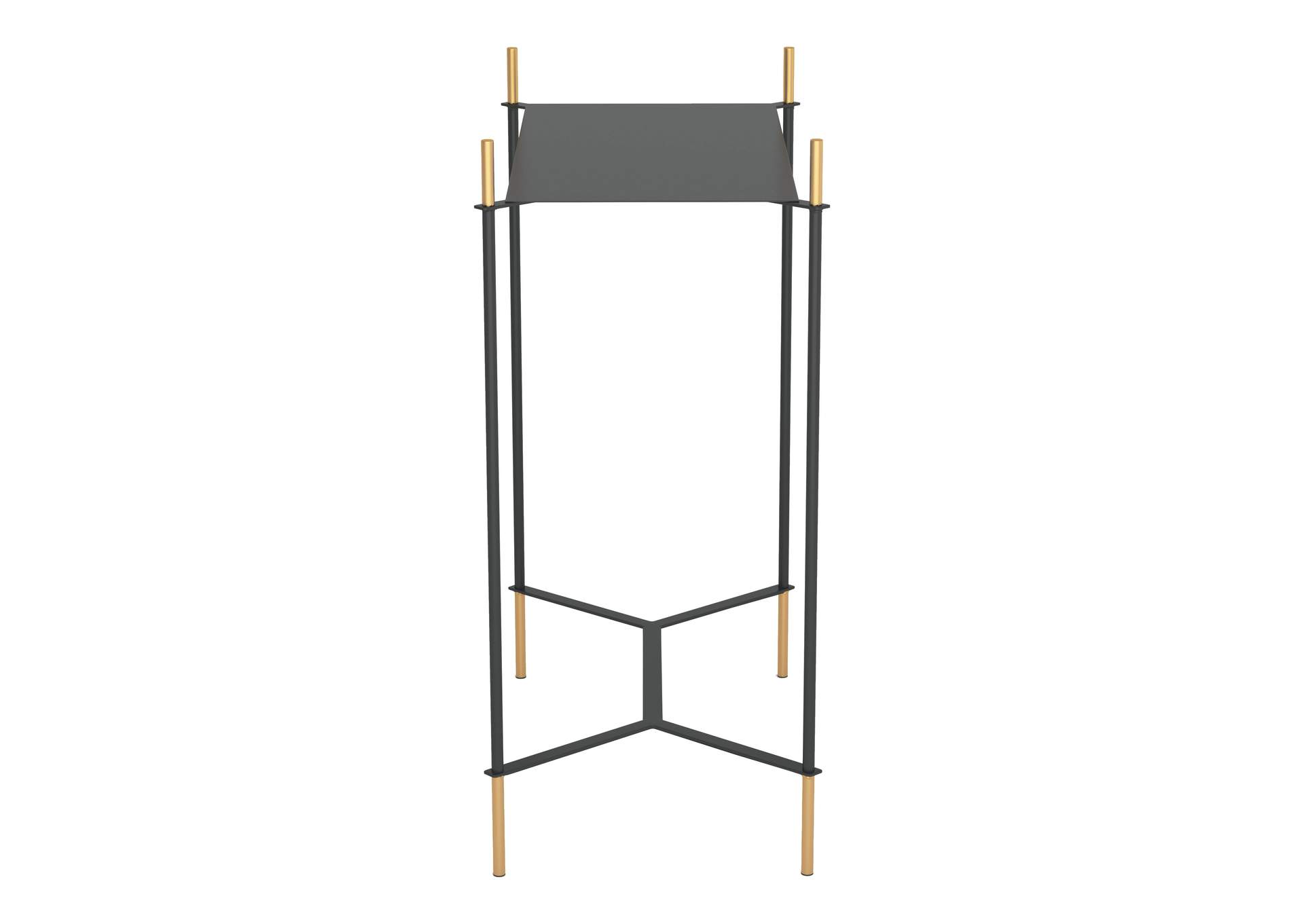 Austin Side Table Black & Gold,Zuo
