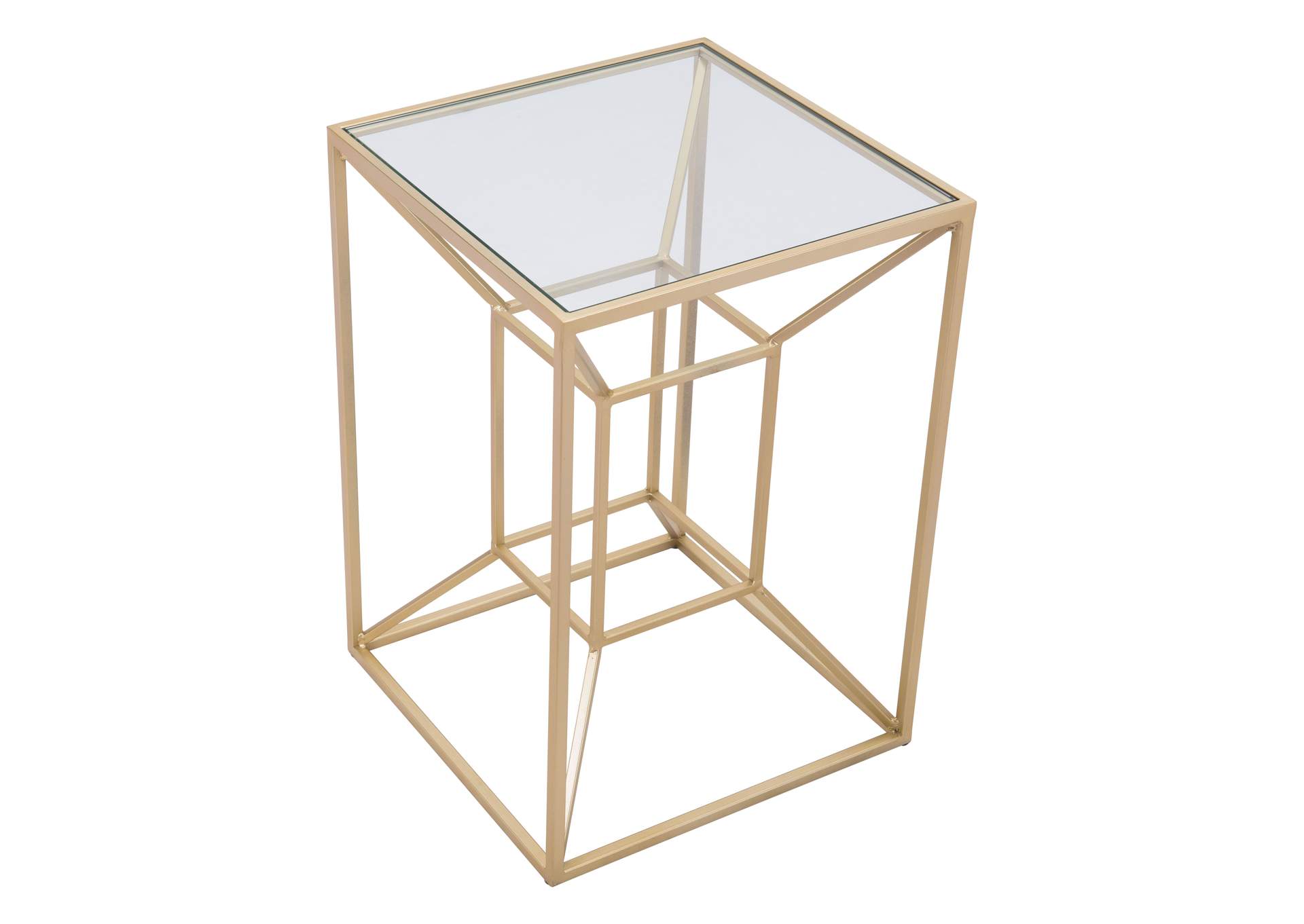 Canyon Side Table Gold,Zuo