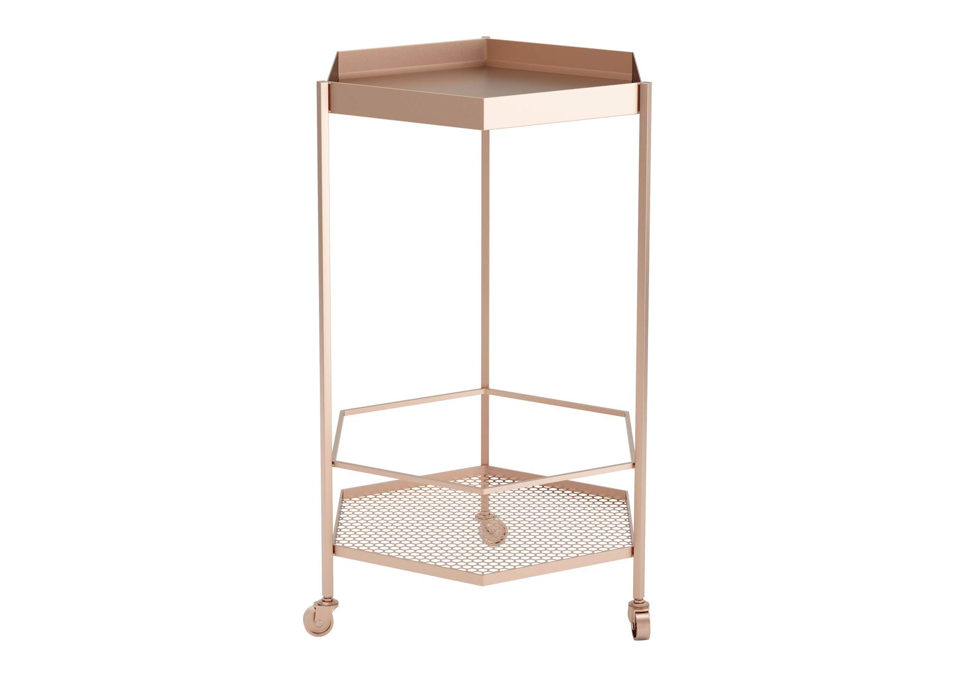 Hex Bar Cart Gold,Zuo