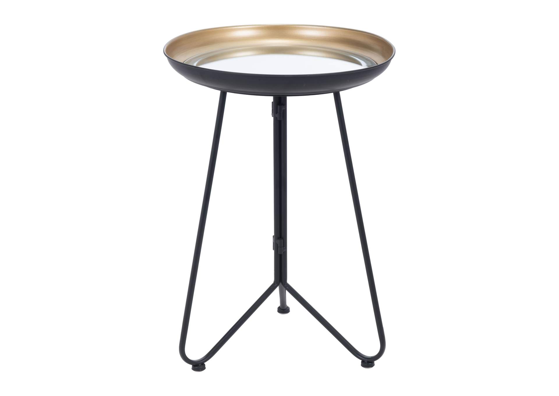 Foley Accent Table Gold & Black,Zuo